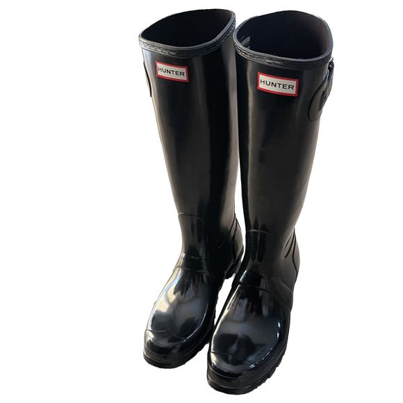 Hunter Shoes - Hunter Women's Original  Black Tall Glossy Boots US 11 / EU 43